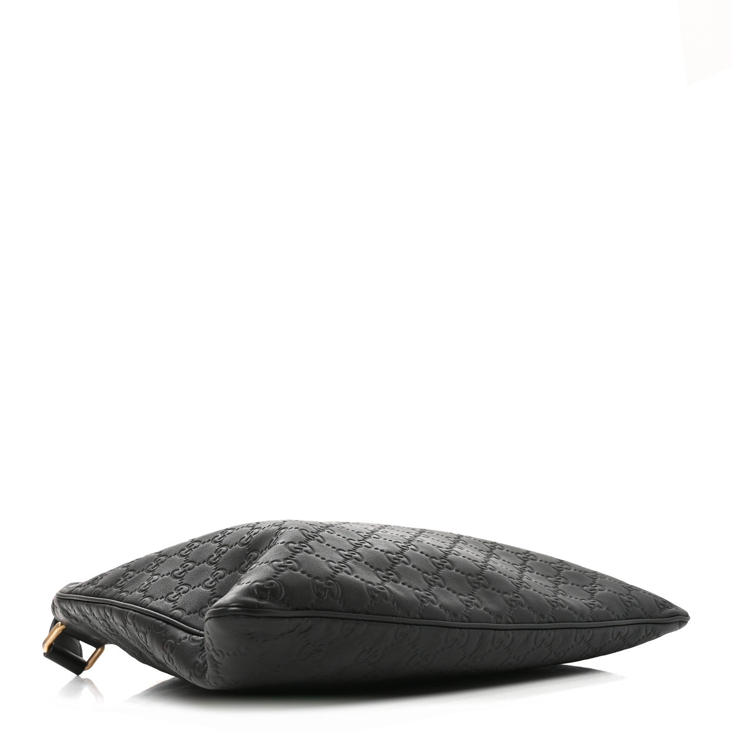 Guccissima Medium Flat Messenger Bag Black £¨ Direct shipment via from wholesalehk.shop