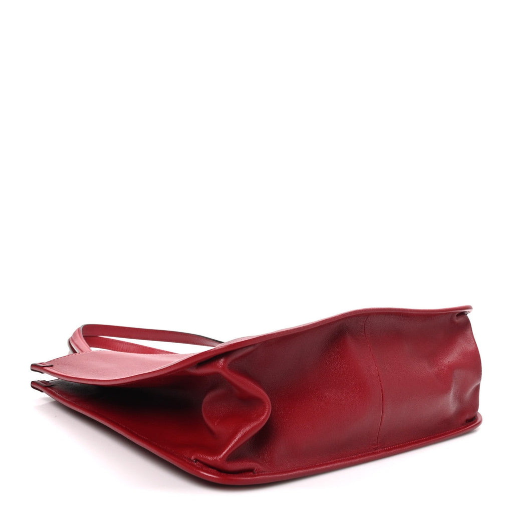 New Sakai Calfskin Lux Horsebit 1955 Tote Bag New Cherry Red wholesalehk.shop