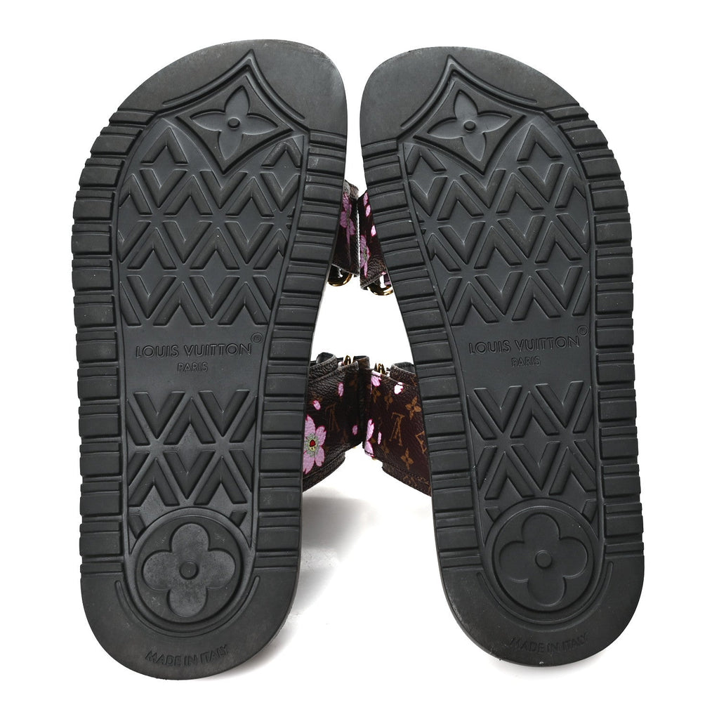LV X TM Monogram LV Sunset Flat Comfort Mule 35 Sakura Brown £¨ Direct shipment via from wholesalehk.shop