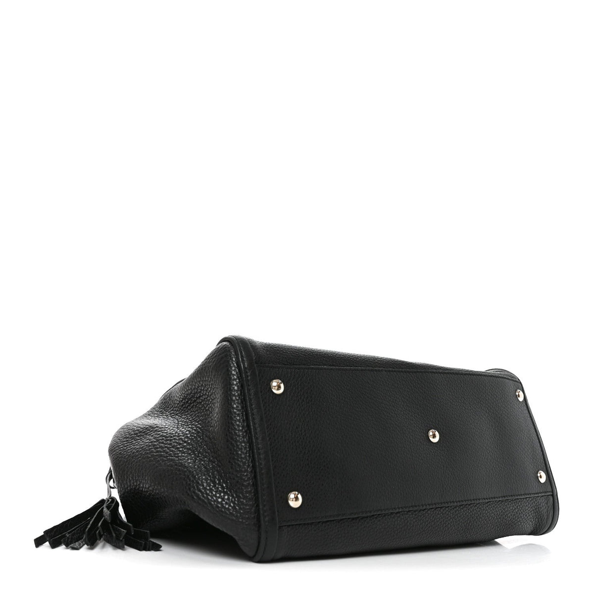 Pebbled Calfskin Medium Soho Shoulder Bag Black wholesalehk.shop