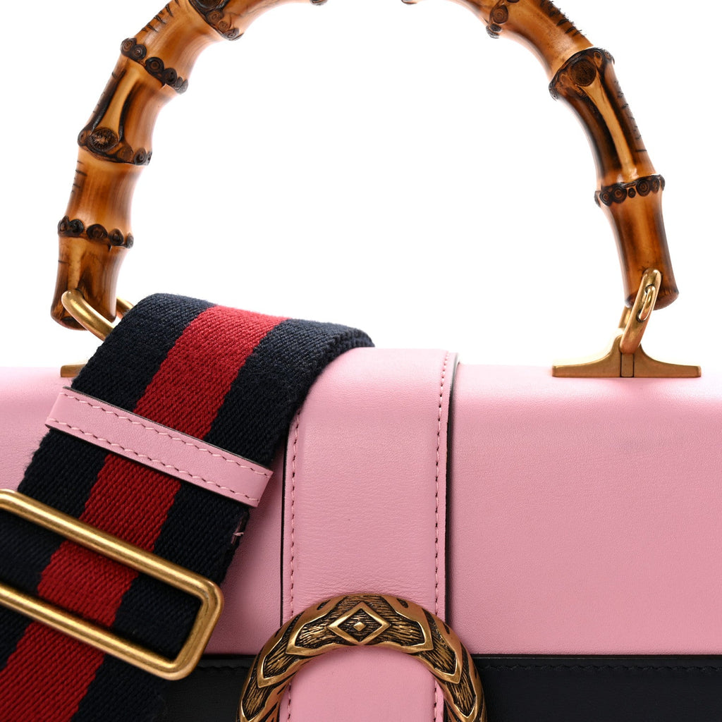 Moon Calfskin Web Medium Dionysus Bamboo Top Handle Bag Sugar Pink Blue Agata Hibiscus Red wholesalehk.shop