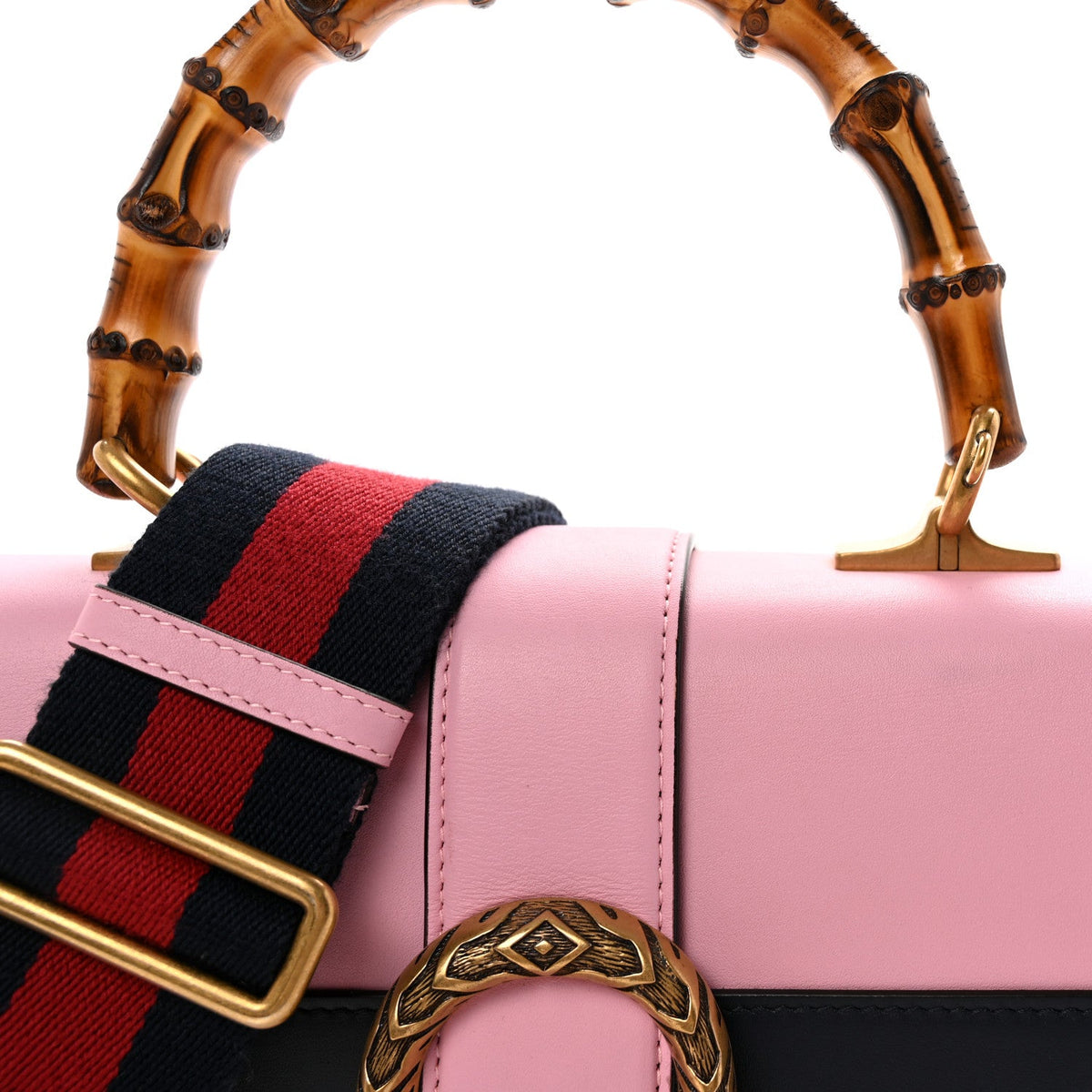 Moon Calfskin Web Medium Dionysus Bamboo Top Handle Bag Sugar Pink Blue Agata Hibiscus Red wholesalehk.shop