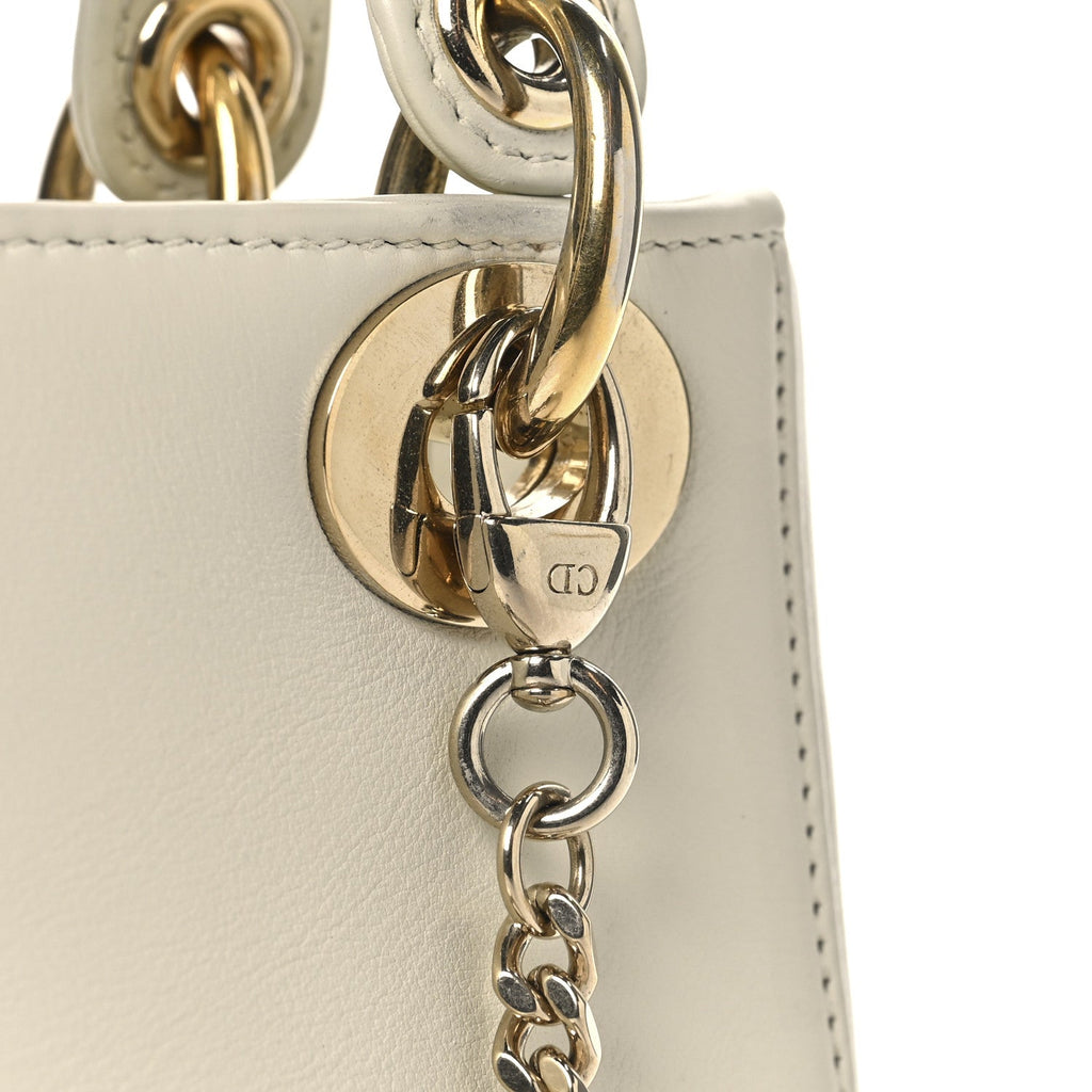 Calfskin Niki De Saint Phalle Dioramour Mini Supple Lady Dior White Multicolor wholesalehk.shop