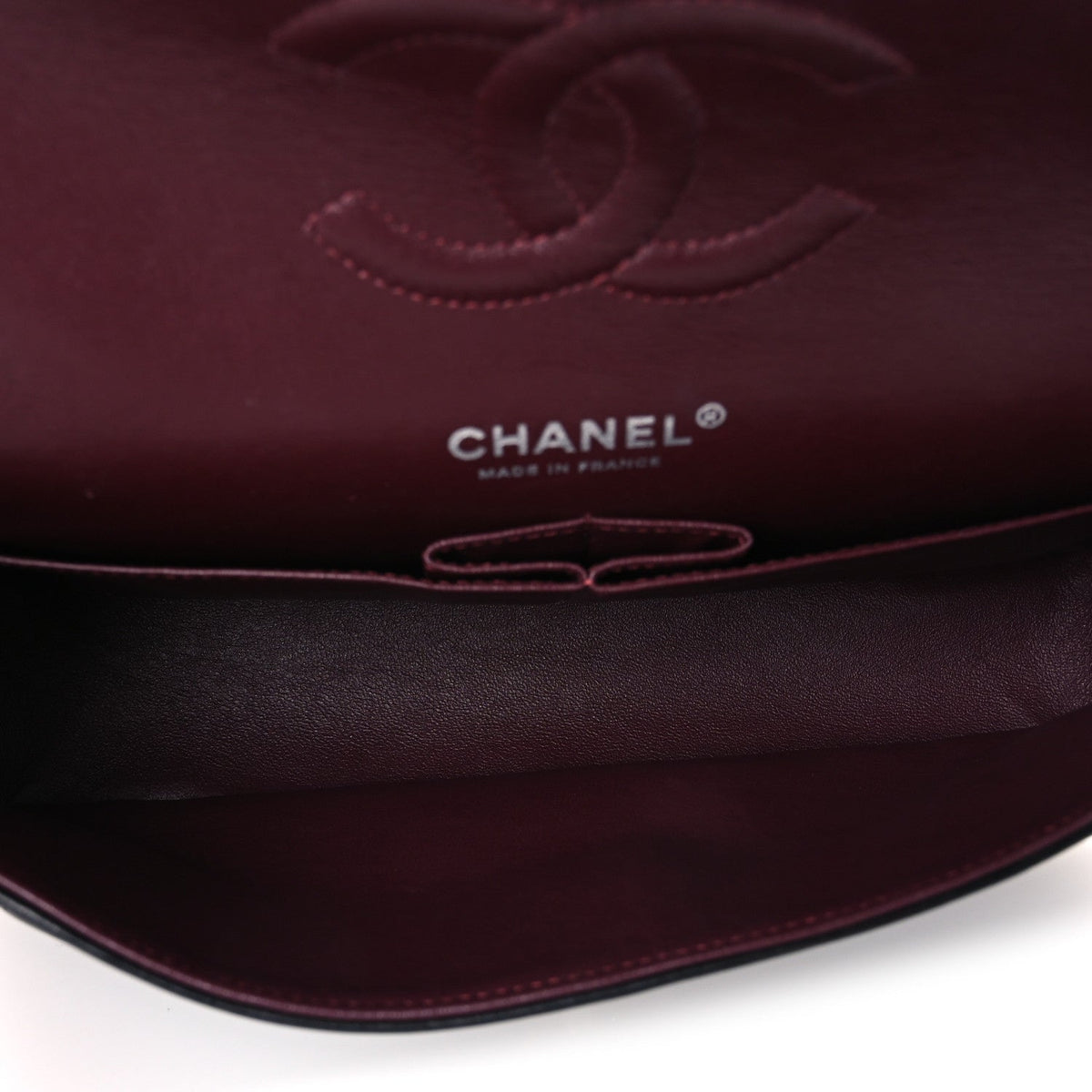 Lambskin Quilted Medium Double Flap Black Black wholesalehk.shop