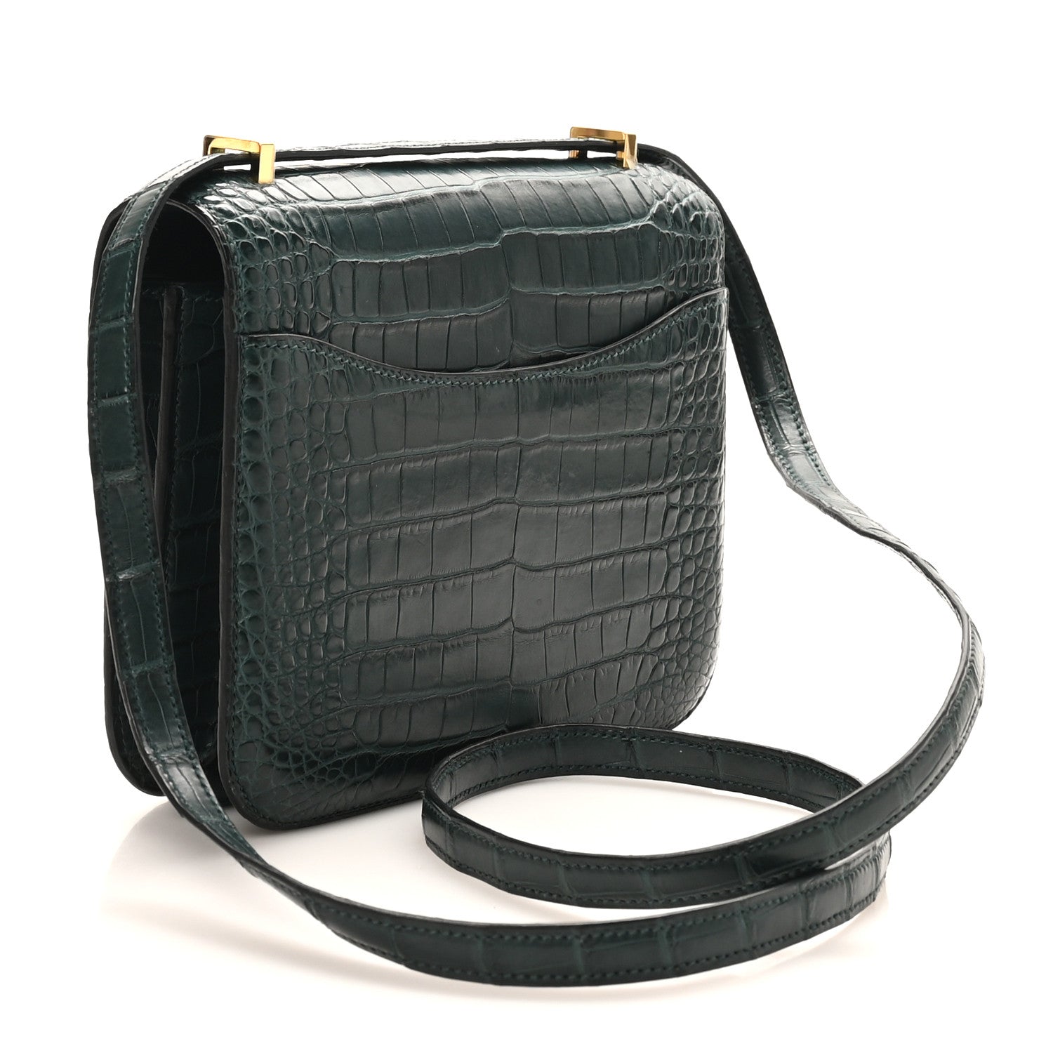 Matte Alligator Constance 18 Vert Cypress £¨ Direct shipment via from wholesalehk.shop