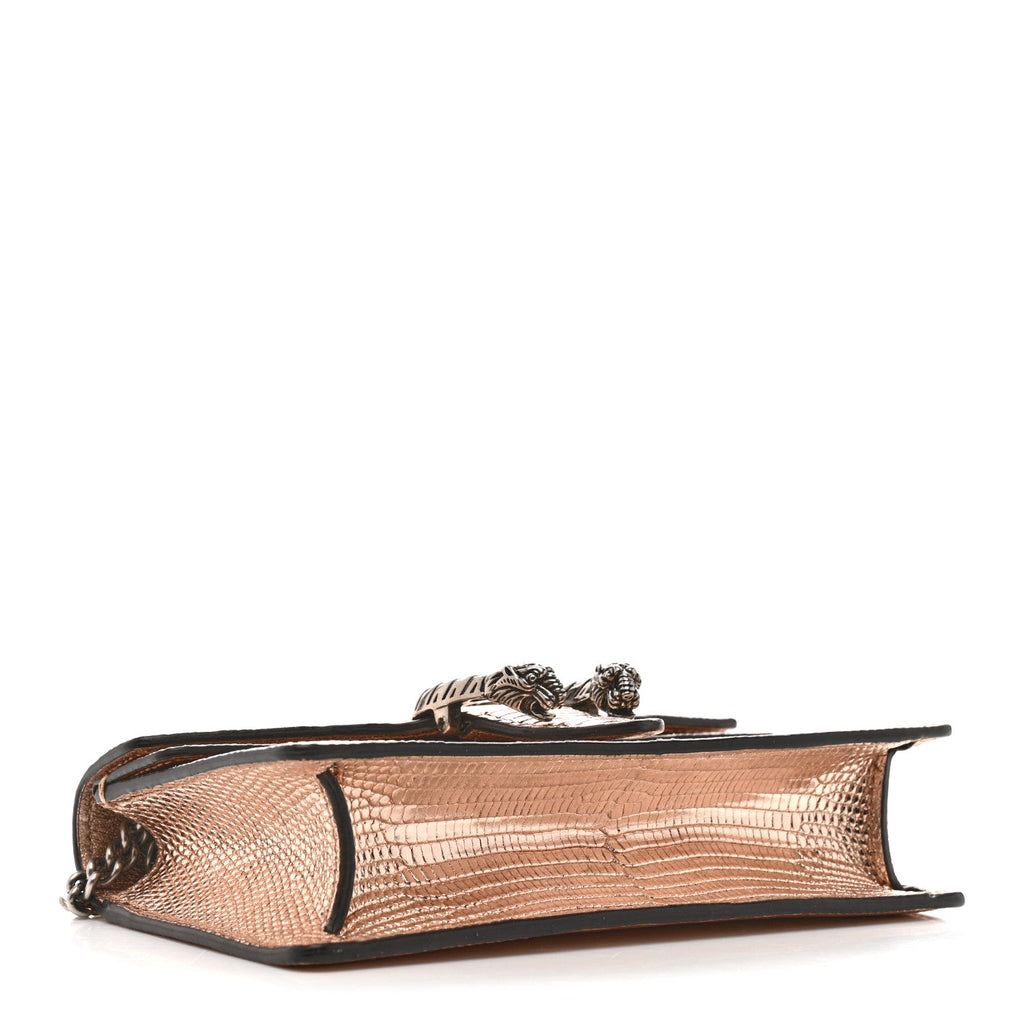 Metallic Lizard Super Mini Dionysus Bag Rame wholesalehk.shop