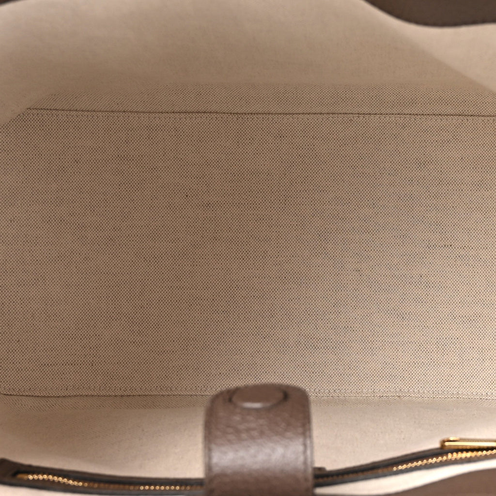 GG Supreme Monogram Textured Dollar Calfskin Web Large Ophidia Bucket Shoulder Bag Beige Ebony New Acero wholesalehk.shop