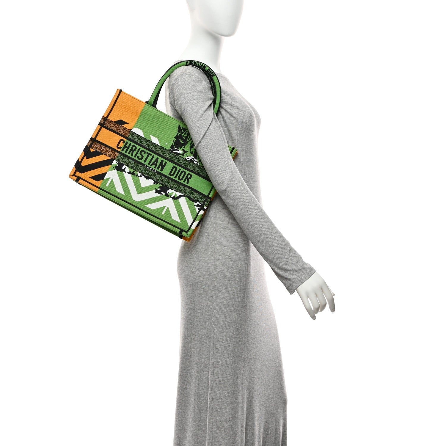 Canvas Embroidered Medium Jungle Pop Book Tote Green Multicolor £¨ Direct shipment via from wholesalehk.shop