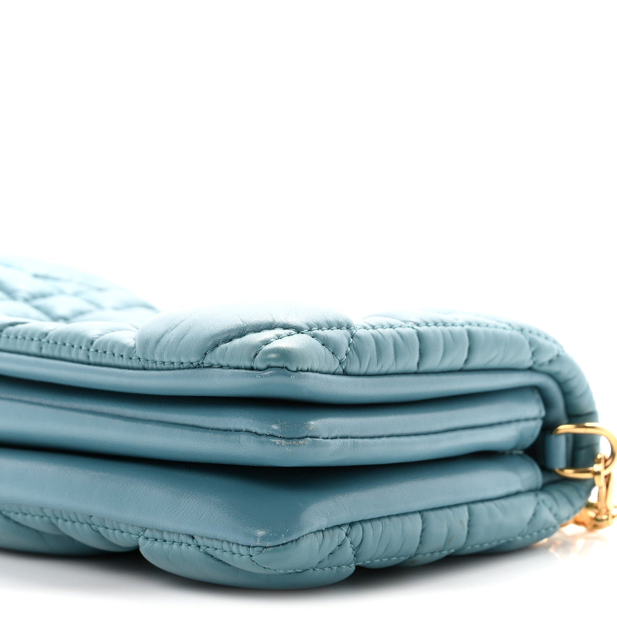 Calfskin Macrocannage Mini Caro Bag Horizon Blue wholesalehk.shop