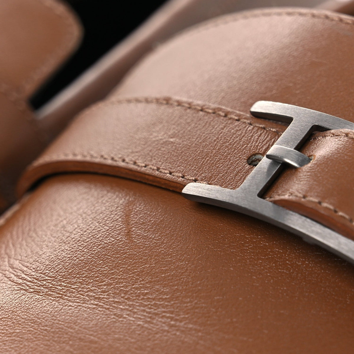 Calfskin Mens Monterey Loafers 41.5 Marron Teck wholesalehk.shop