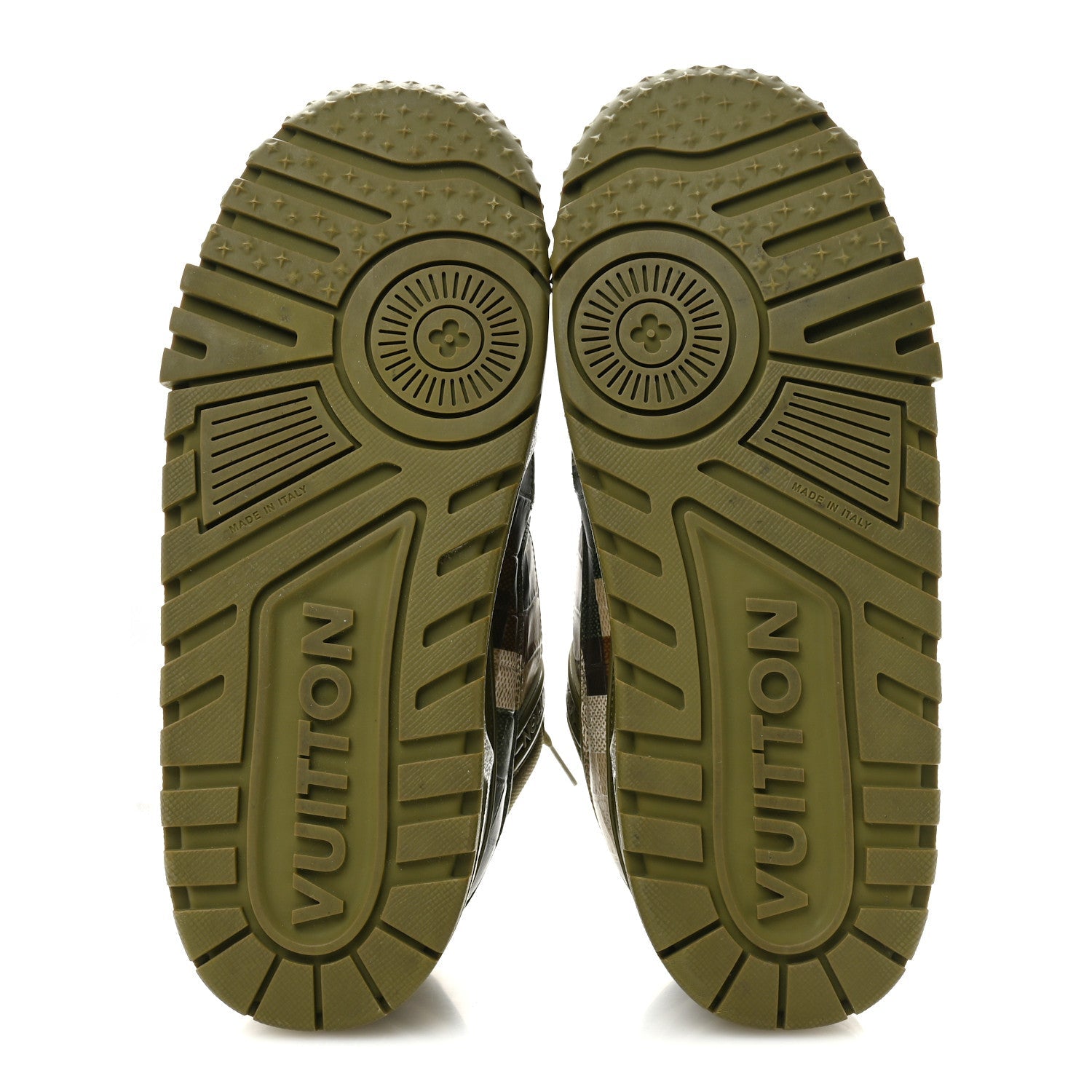 Damoflage Mens LV Trainer Maxi Sneakers 9.5 Green £¨ Direct shipment via from wholesalehk.shop