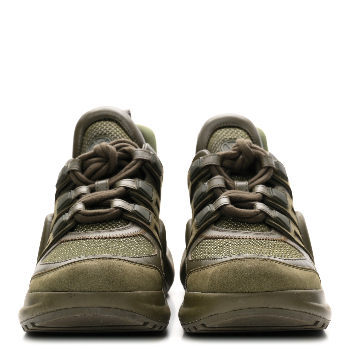 Calfskin Technical Nylon LV Archlight Sneakers 38 Green £¨ Direct shipment via from wholesalehk.shop