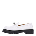 Calfskin Womens Icone Loafers 38.5 White wholesalehk.shop
