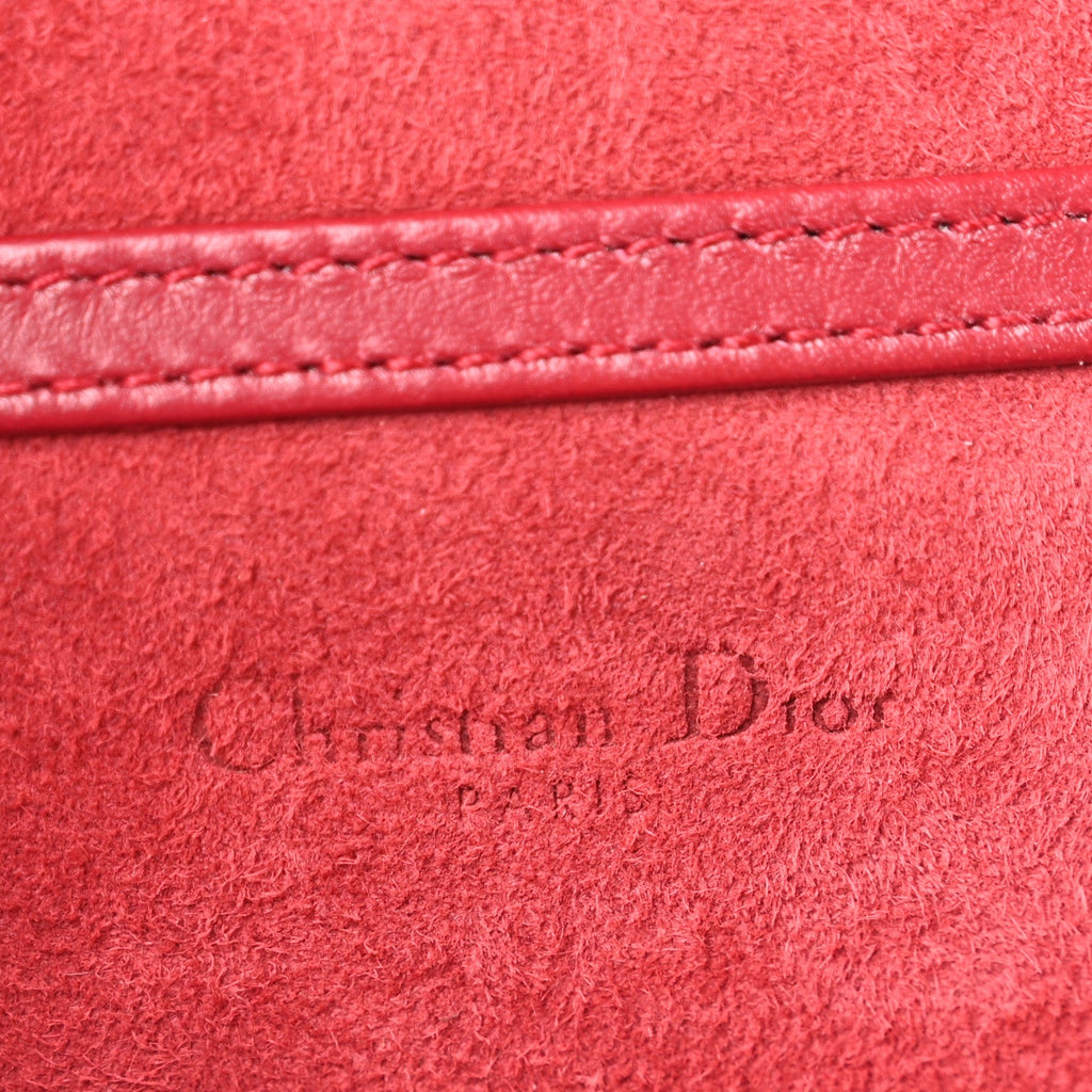 Lambskin Studded Vertical Diorama Spicy Red ¡§ Direct shipment via from wholesalehk.shop