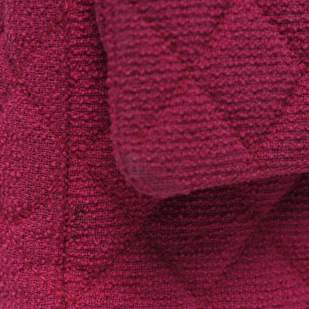 Tweed Quilted Medium Double Flap Fuchsia wholesalehk.shop