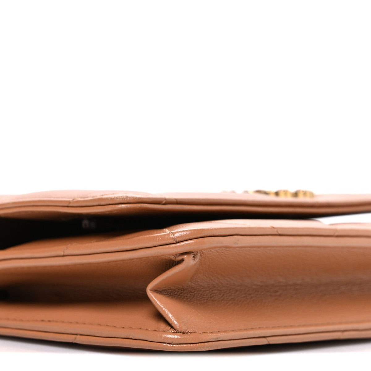 Lambskin Quilted Chanel 19 Wallet On Chain WOC Brown wholesalehk.shop