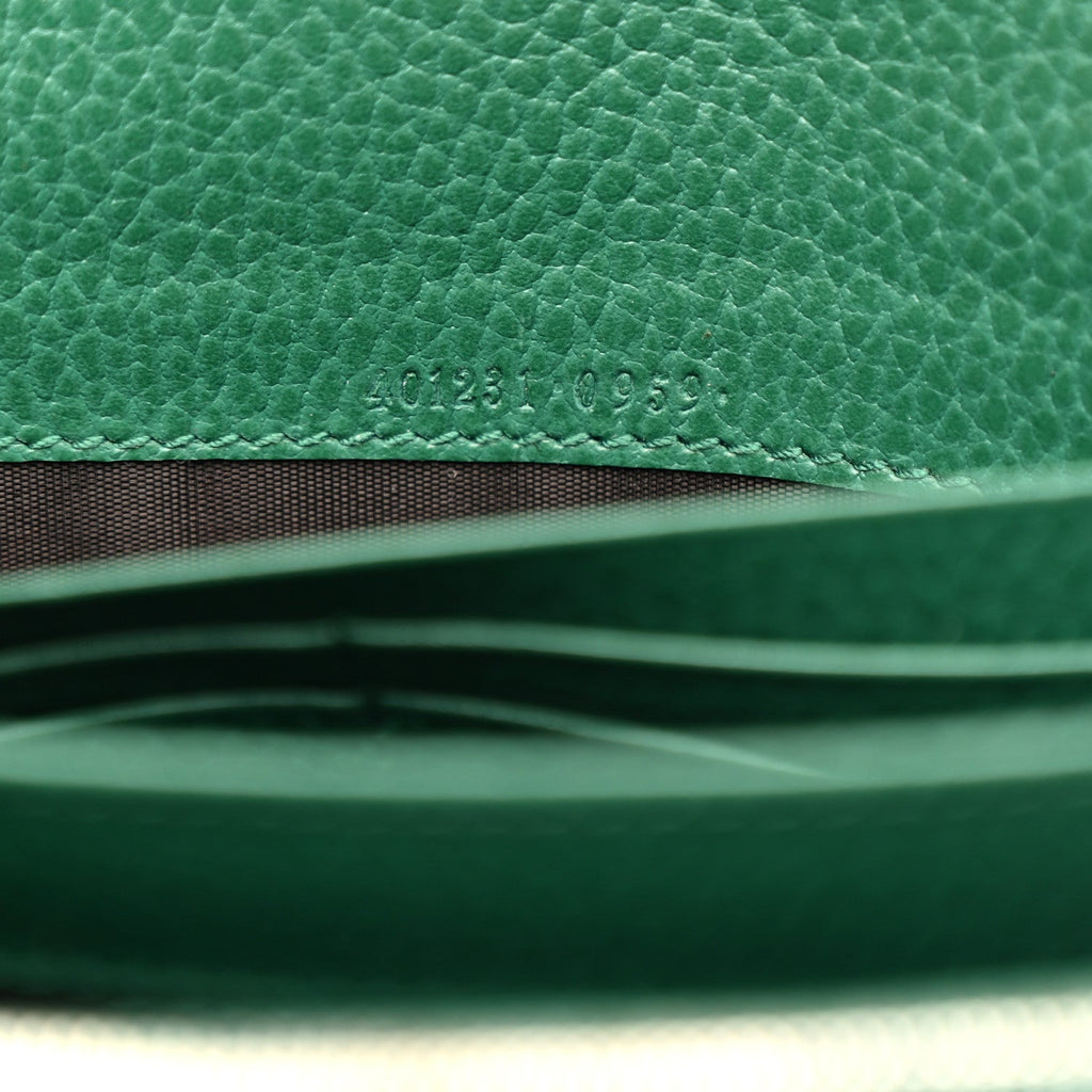 Calfskin Mini Dionysus Chain Wallet Emerald wholesalehk.shop