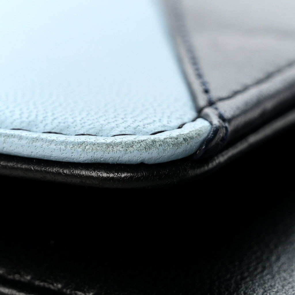 Lambskin Airlines Wallet On Chain WOC Blue Black Red wholesalehk.shop