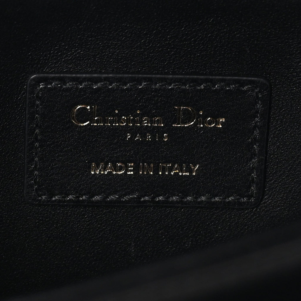 Lambskin Cannage Miss Dior Top Handle Bag Black wholesalehk.shop