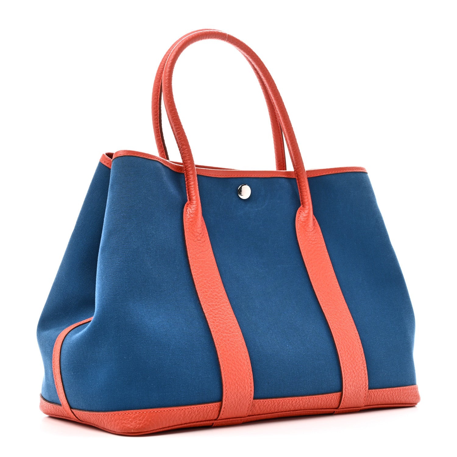 Toile Negonda Garden Party Tote 36 MM  Bleu Zanzibar Capucine £¨ Direct shipment via from wholesalehk.shop