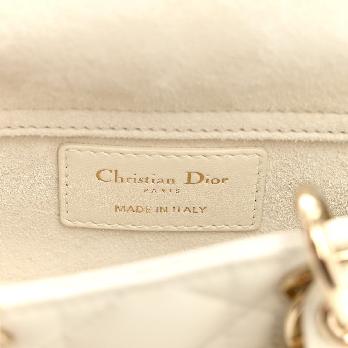 Lambskin Cannage Micro Lady D-Joy Latte wholesalehk.shop