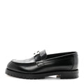 Glazed Calfskin Womens Faubourg Loafers 37 Black wholesalehk.shop
