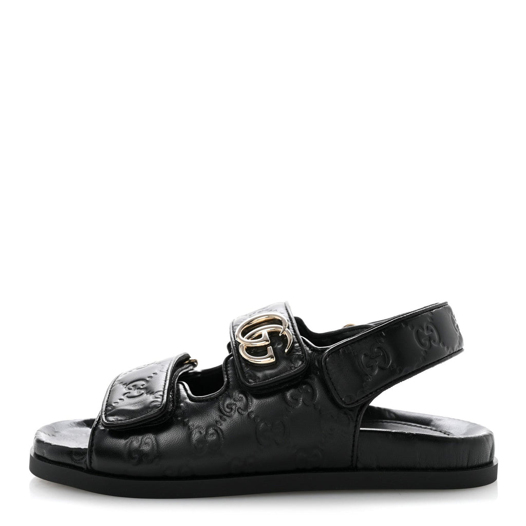 Guccissima GG Embossed Womens Sandals 36.5 Black £¨ Direct shipment via from wholesalehk.shop