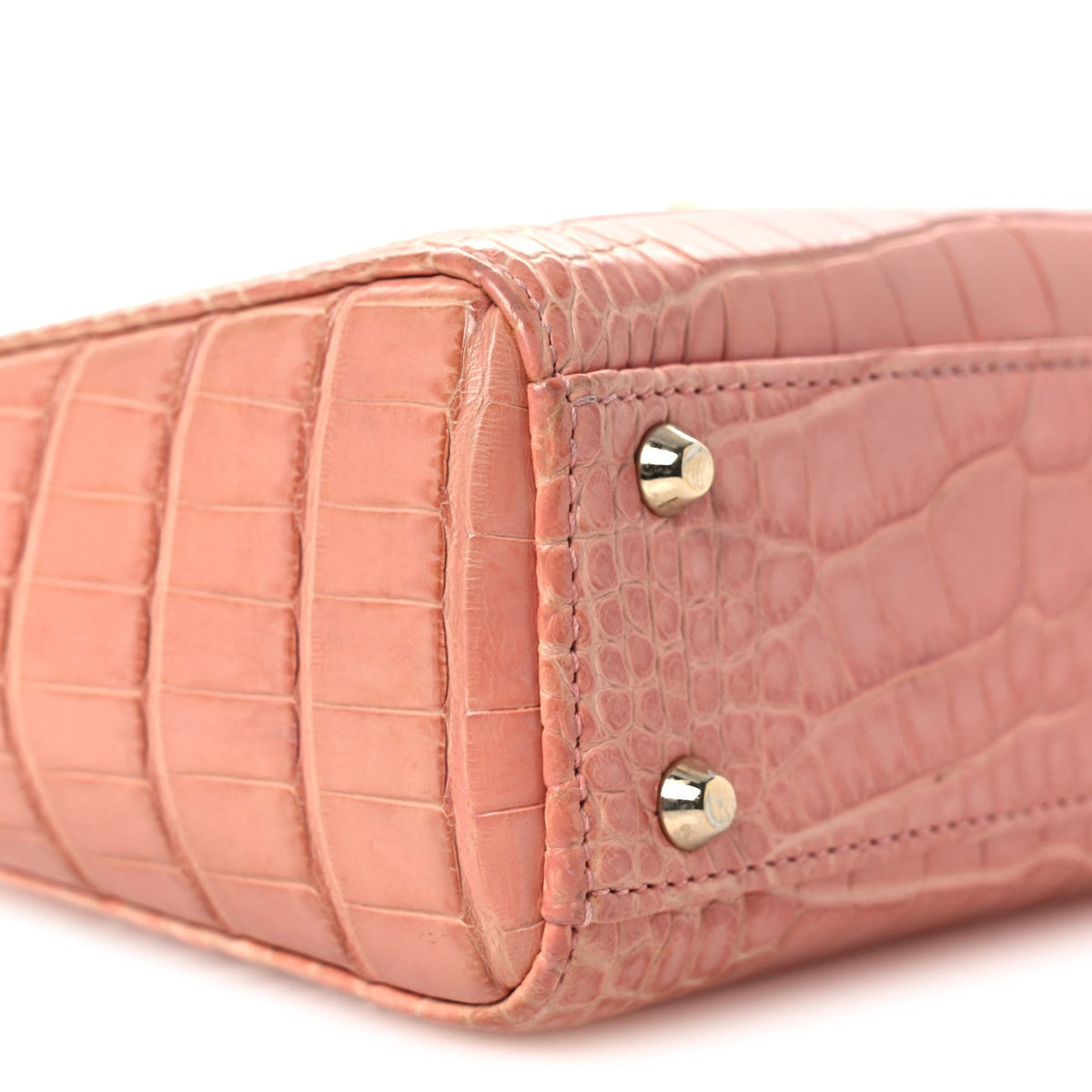 Alligator Crystal Mini Lady Dior Pink wholesalehk.shop