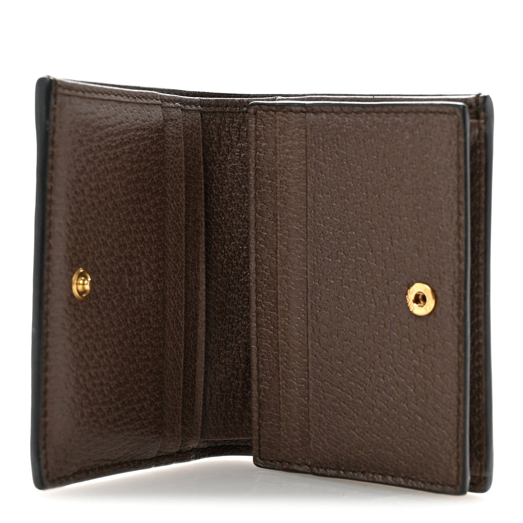 GG Supreme Monogram Web Ophidia Card Case Beige New Acero wholesalehk.shop