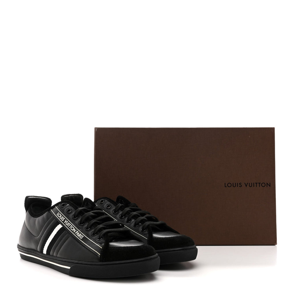 Calfskin Mens Cosmos Sneakers 8 Black £¨ Direct shipment via from wholesalehk.shop