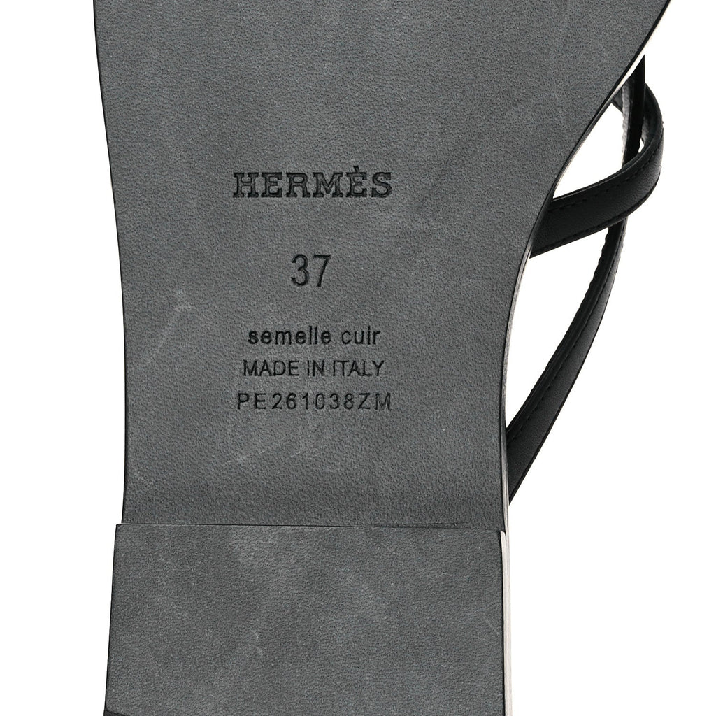 Calfskin Miss Sandals 37 Black wholesalehk.shop