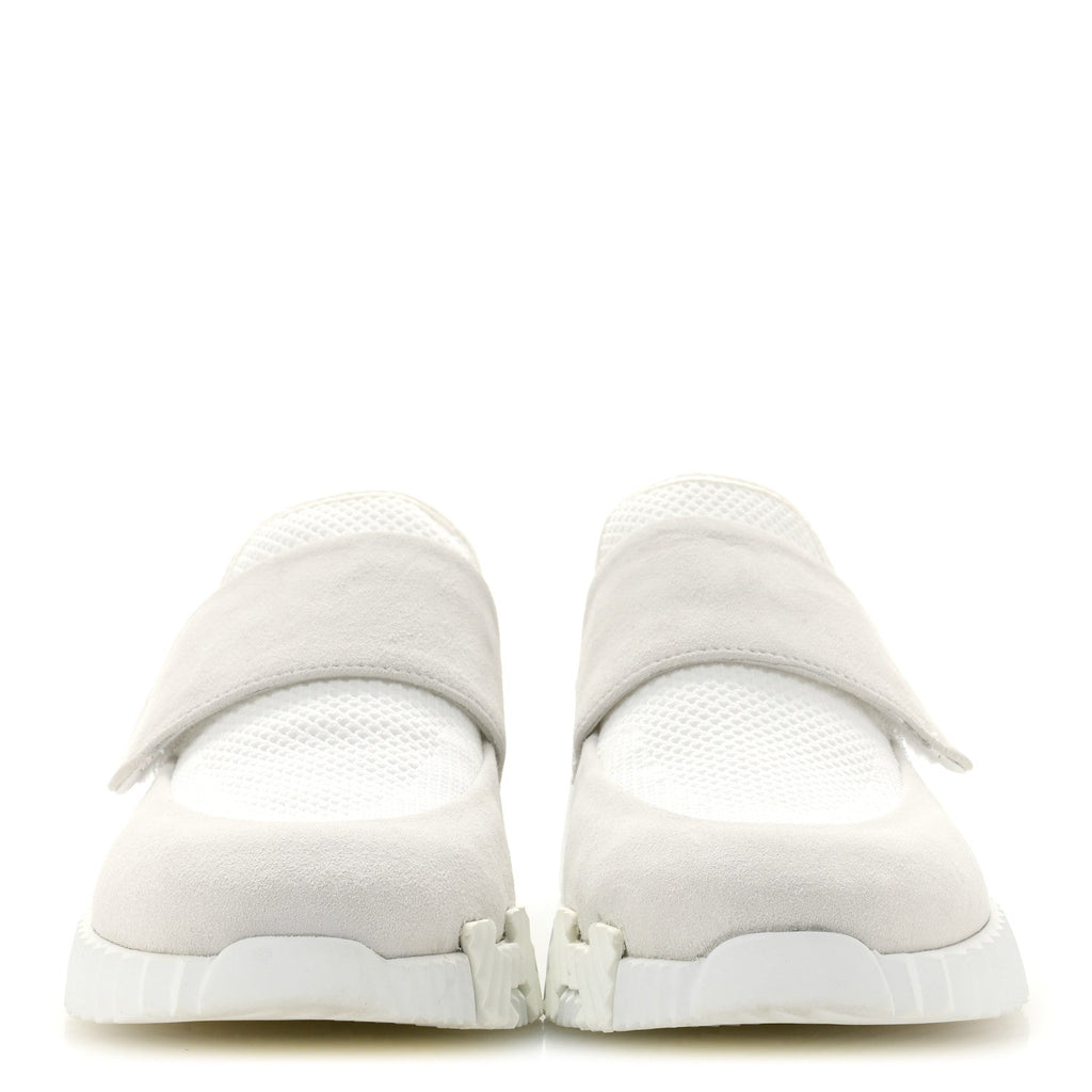 Suede Goatskin Mesh Fabric H Sneakers 38 White wholesalehk.shop