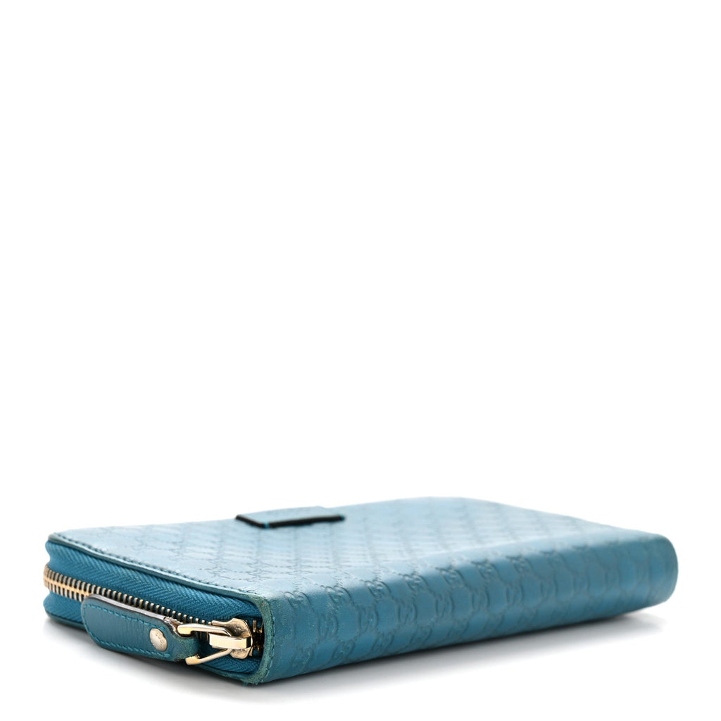 Microguccissima Zip Around Wallet Deep Cobalt £¨ Direct shipment via from wholesalehk.shop