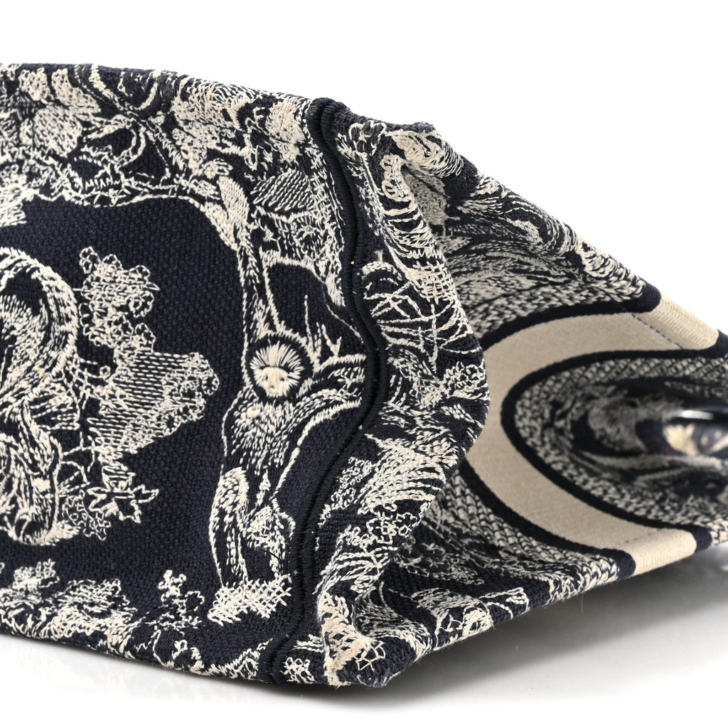 Calfskin Dioriviera Toile De Jouy Small Book Tote With Strap Blue Multicolor £¨ Direct shipment via from wholesalehk.shop