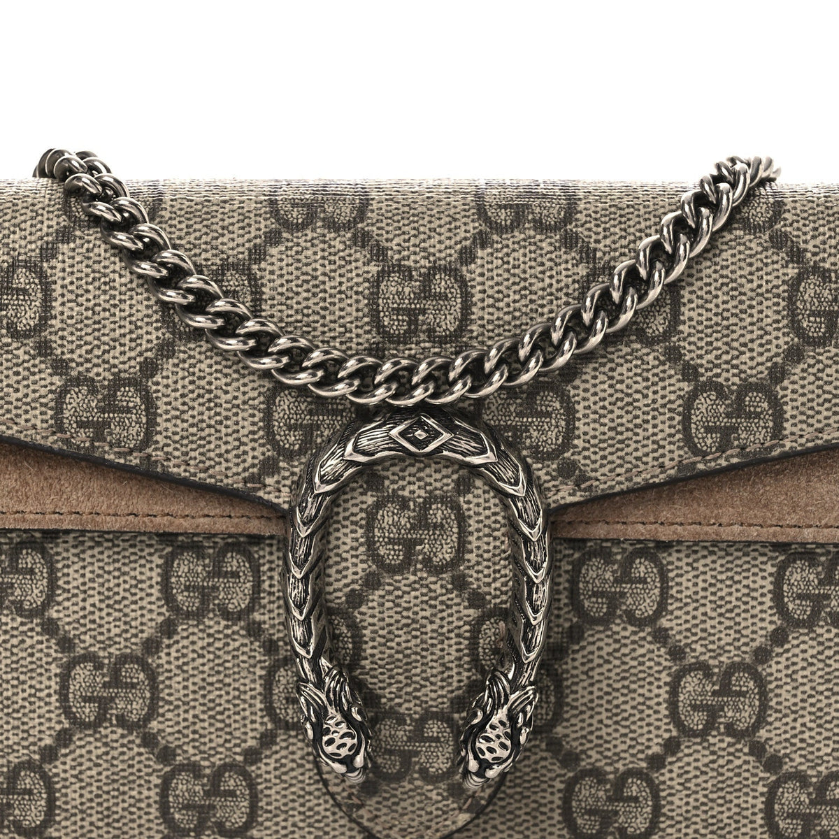 GG Supreme Monogram Super Mini Dionysus Shoulder Bag Taupe wholesalehk.shop