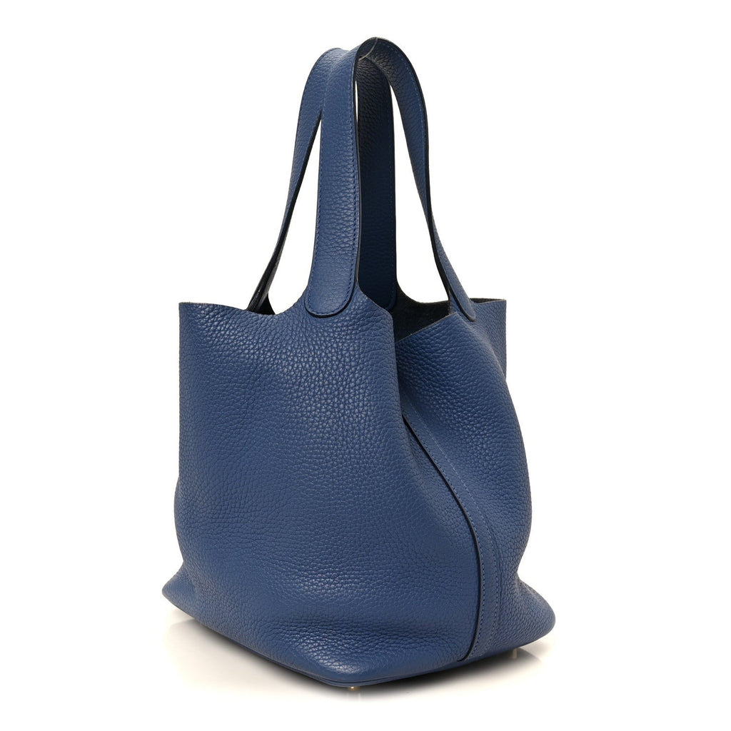 Taurillon Clemence Picotin Lock 22 MM Bleu Brighton £¨ Direct shipment via from wholesalehk.shop