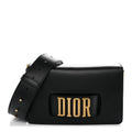 Smooth Calfskin Dio(r)evolution Flap Bag Black wholesalehk.shop
