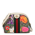 GG Supreme Monogram Flora Web GG Small Ophidia Dome Shoulder Bag White wholesalehk.shop