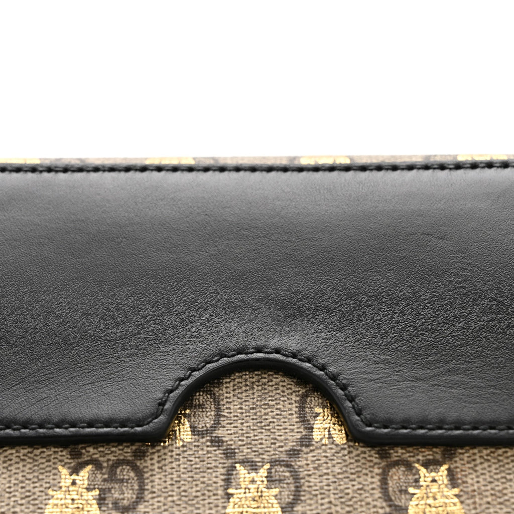 GG Supreme Monogram Bees Small Padlock Shoulder Bag Black £¨ Direct shipment via from wholesalehk.shop