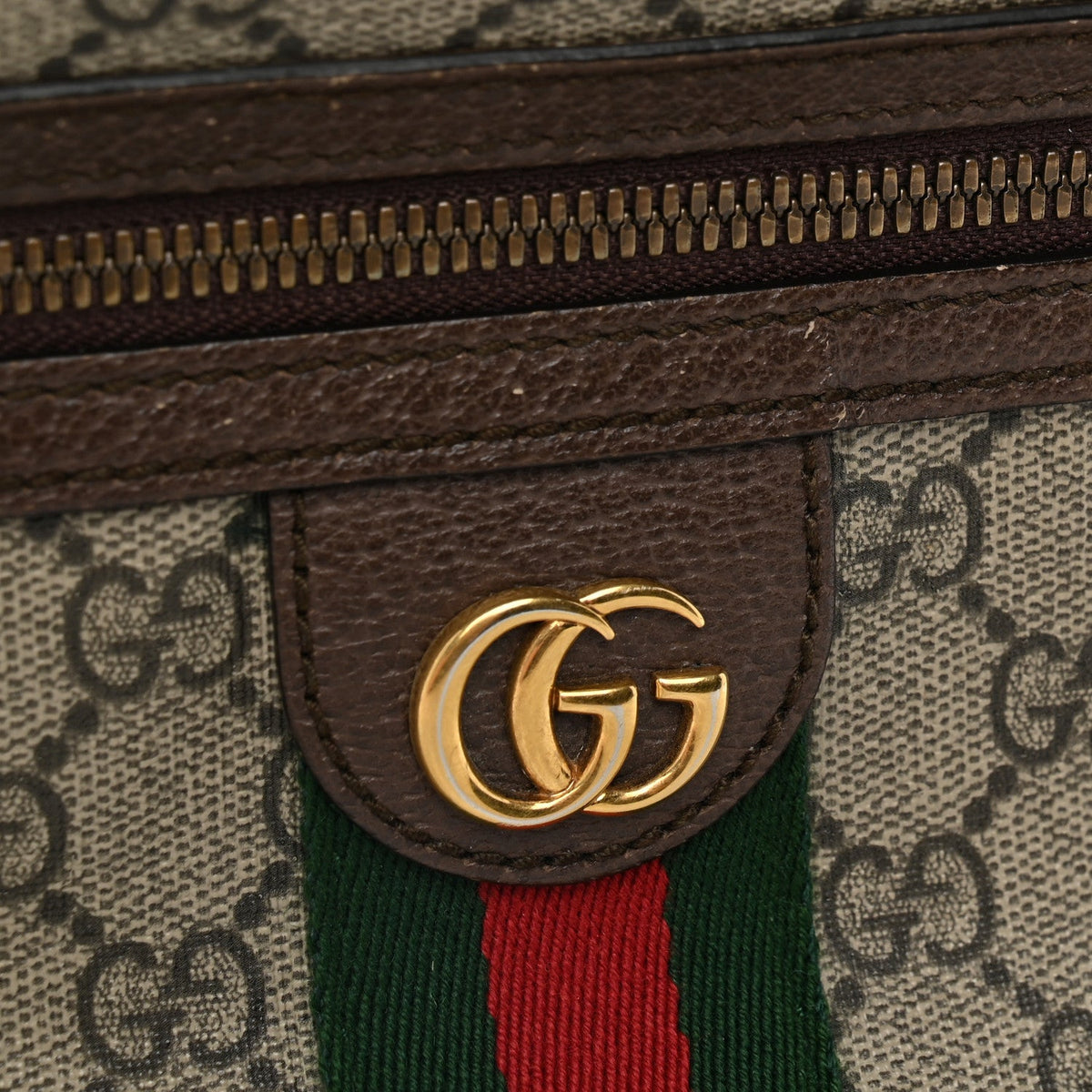 Soft GG Supreme Monogram Medium Ophidia Belt Bag Dark Brown wholesalehk.shop