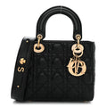 Lambskin Cannage Small My ABCDior Lady Dior Black wholesalehk.shop