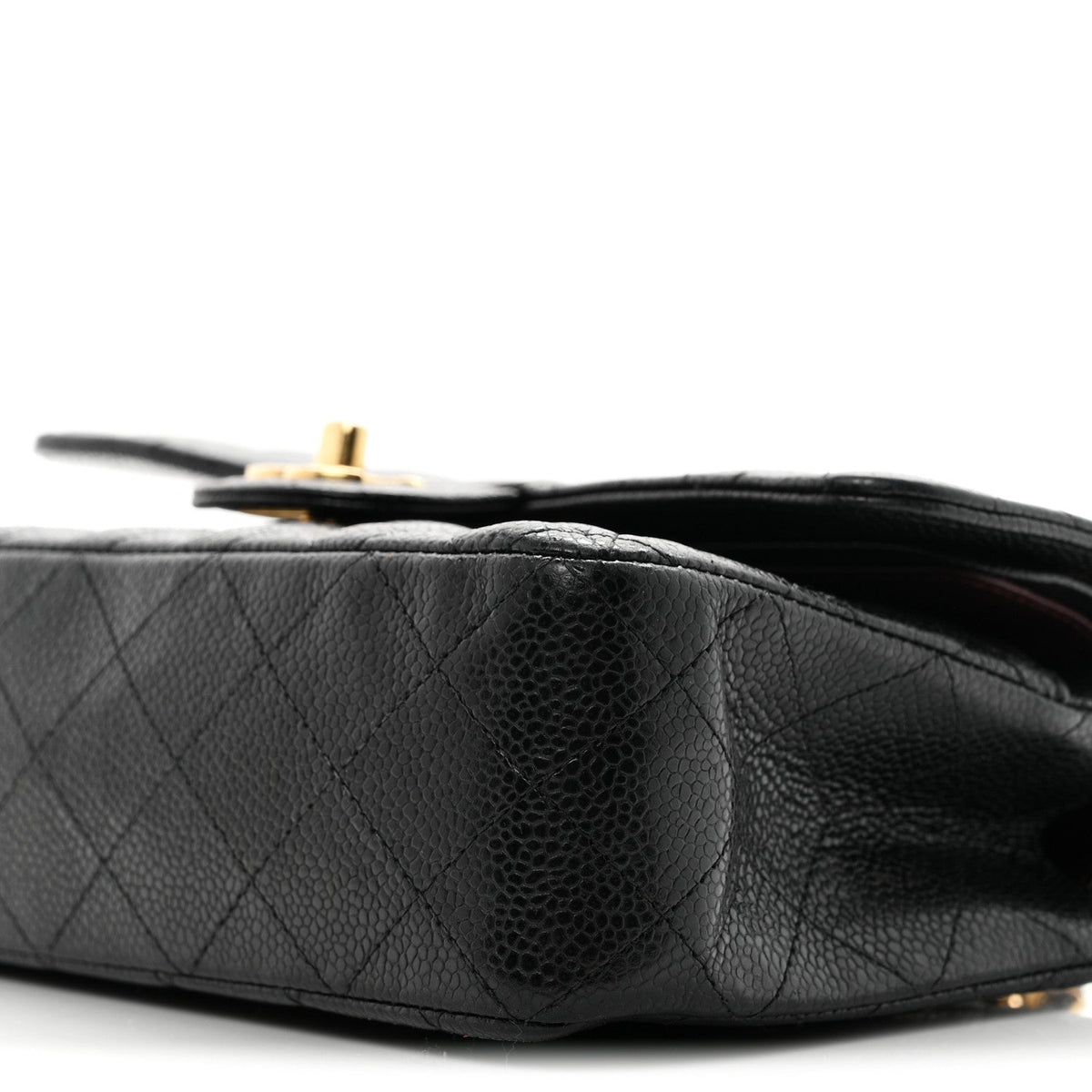 Caviar Quilted Small Double Flap Black wholesalehk.shop