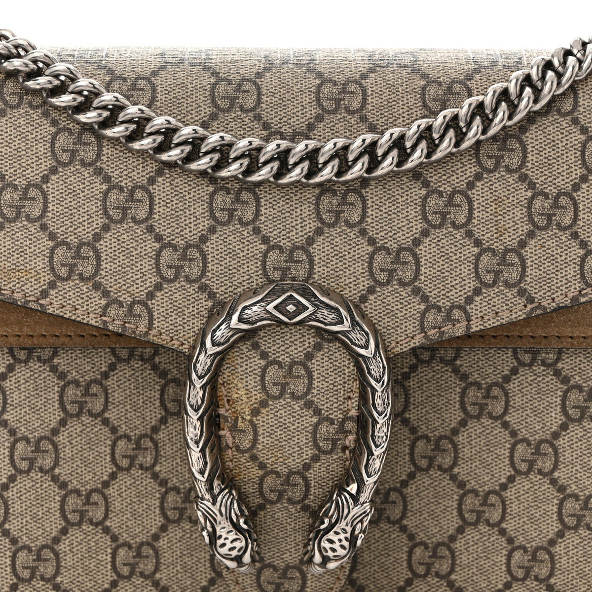 GG Supreme Monogram Small Dionysus Shoulder Bag Taupe wholesalehk.shop