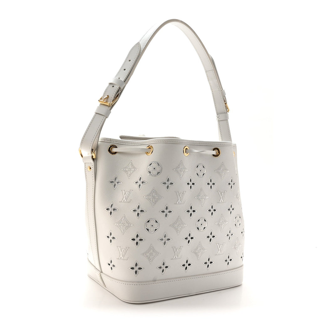 Calfskin Monogram Cutout Petit Noe White £¨ Direct shipment via from wholesalehk.shop