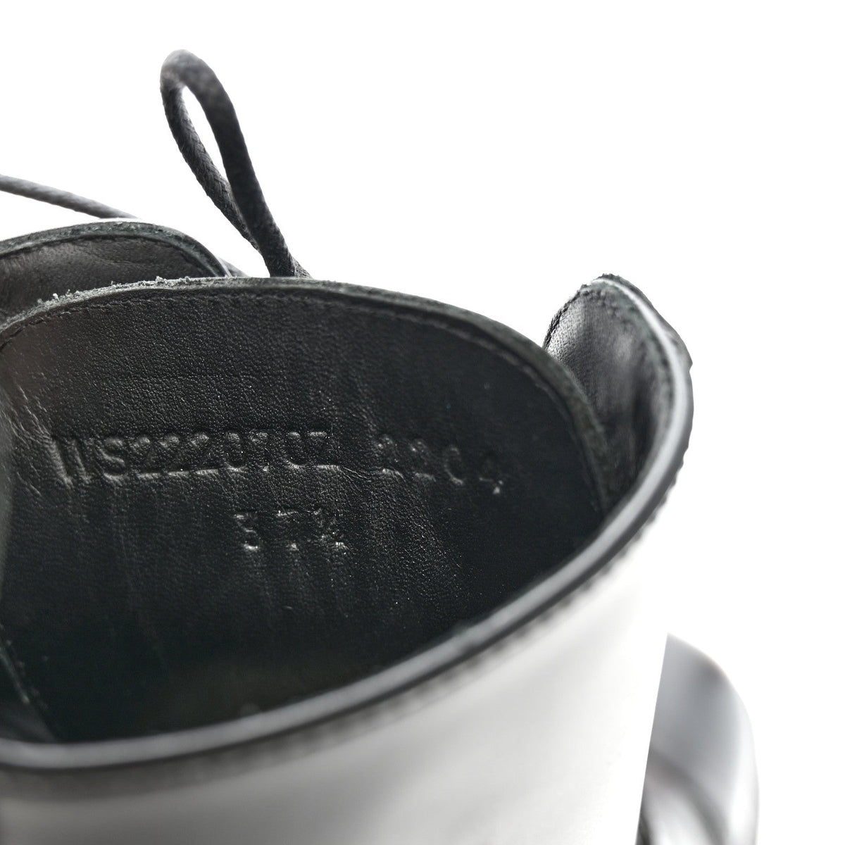 Glossed Calfskin Funk Ankle Boots 37.5 Black wholesalehk.shop
