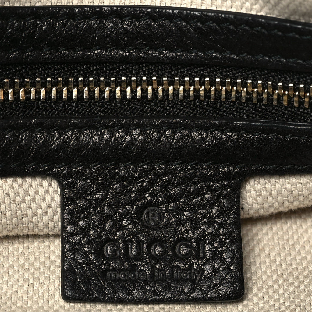 Pebbled Calfskin Medium Soho Chain Shoulder Bag Black wholesalehk.shop
