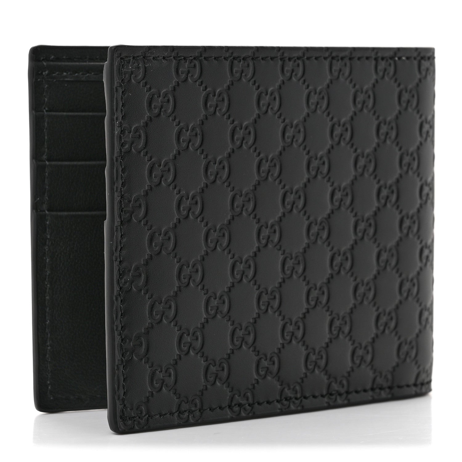Microguccissima Bi-Fold Wallet Black £¨ Direct shipment via from wholesalehk.shop