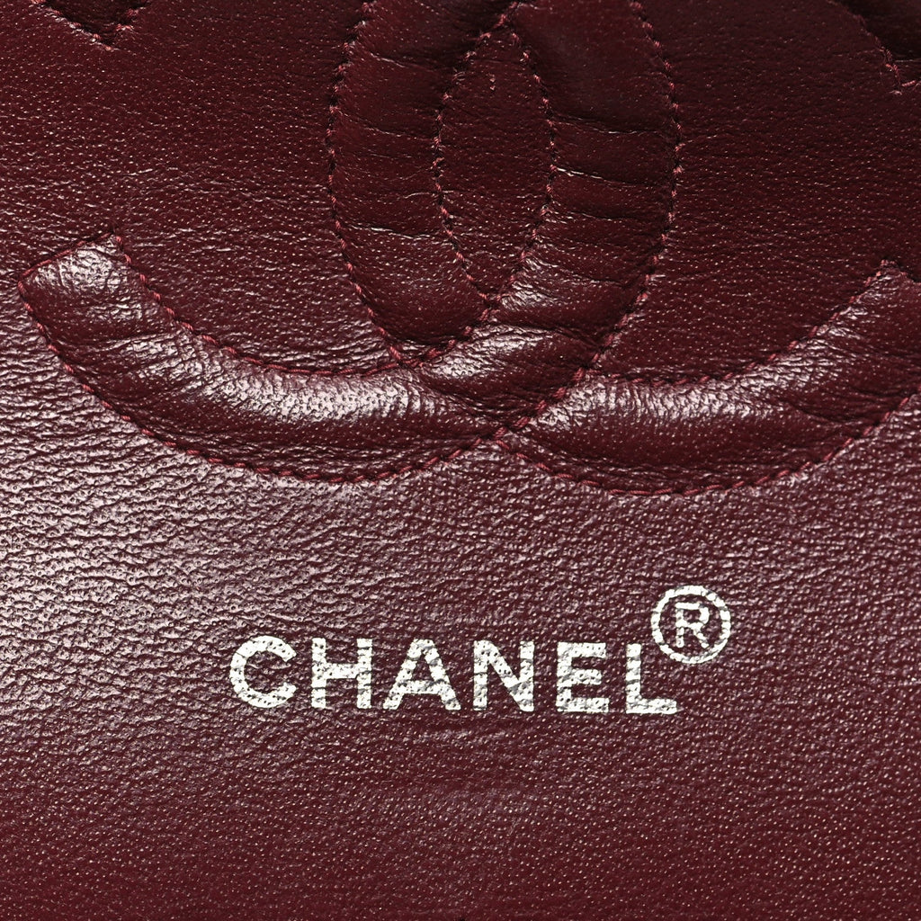 Lambskin Quilted Medium Double Flap Black wholesalehk.shop