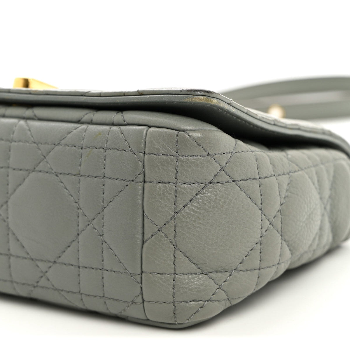 Calfskin Cannage Small Caro Bag Grey wholesalehk.shop
