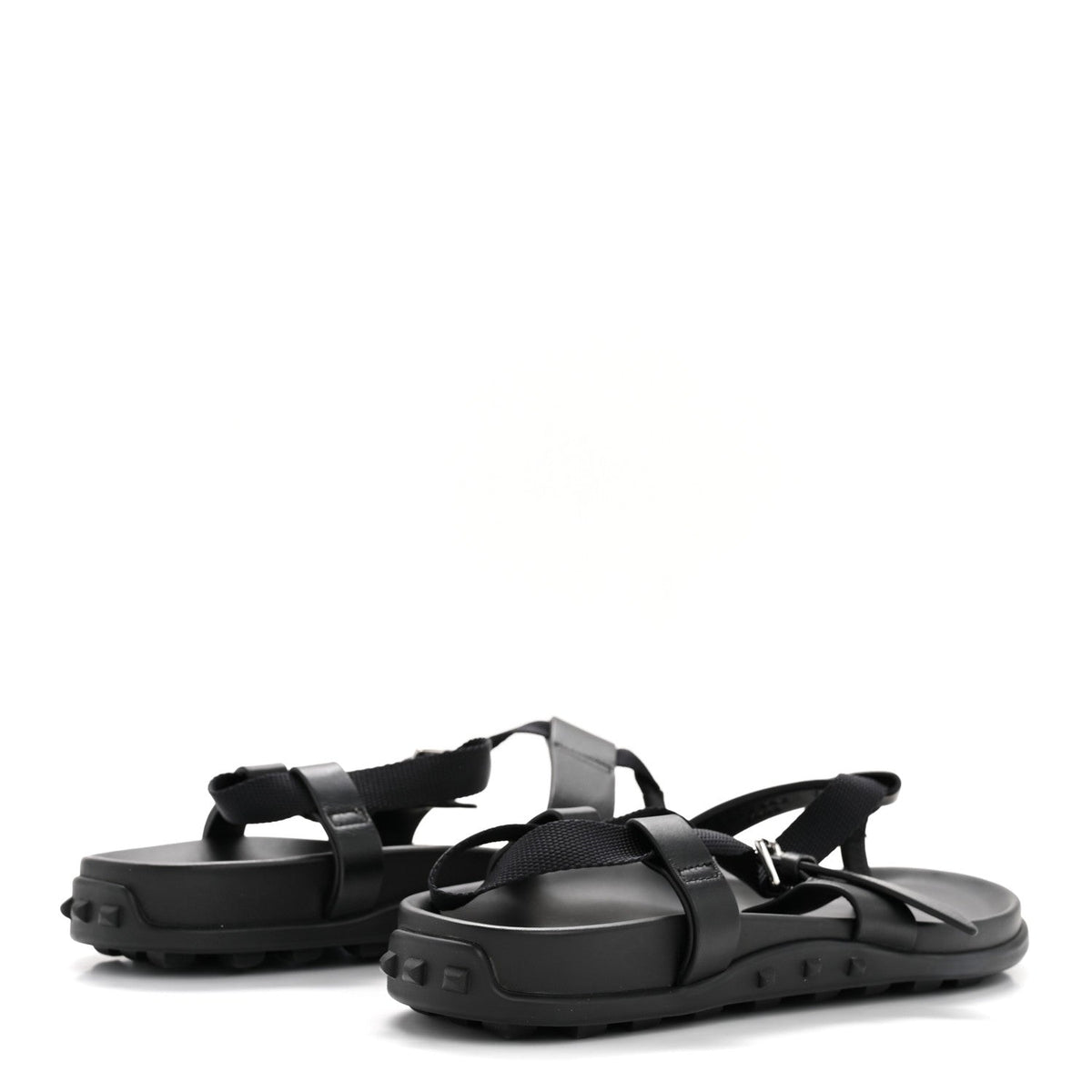 Calfskin Womens Inboard Sandals 38 Black wholesalehk.shop